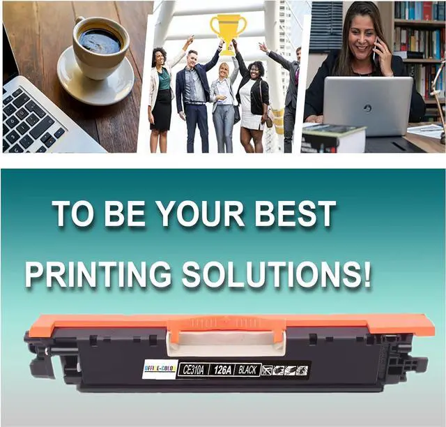 Alt view image 6 of 6 - 126A Black Toner Cartridge Replacement 126A CE310A for Laserjet Pro 100 Color MFP M175nw,cp1025nw,M275 Printer Ink (2-Pack)
