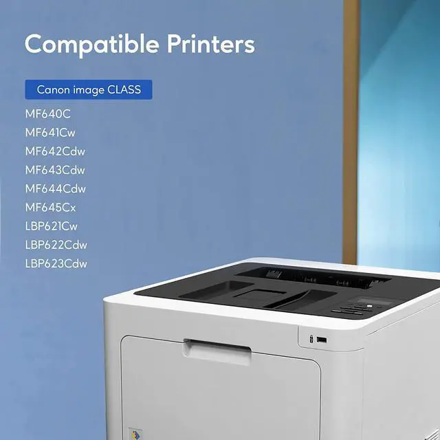 Alt view image 3 of 6 - Ennovor Compatible Toner Cartridge Replacement for Canon 054 054H CRG-054 to use with Canon Color ImageClass LBP622Cdw MF642Cdw MF643Cdw MF644Cdw MF640C Printer (Black, Cyan, Magenta, Yellow)