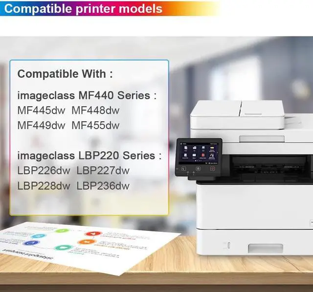 Alt view image 2 of 7 - 057 Toner Cartridge Compatible Replacement for Canon 057 CRG057 Black Toner 3009C001 for Canon imageCLASS MF445dw MF448dw MF449dw MF455dw LBP226dw LBP227dw LBP228dw Printer Toner Cartridge 2-Pack