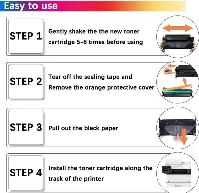 Alt view image 5 of 7 - 057 Toner Cartridge Compatible Replacement for Canon 057 CRG057 Black Toner 3009C001 for Canon imageCLASS MF445dw MF448dw MF449dw MF455dw LBP226dw LBP227dw LBP228dw Printer Toner Cartridge 2-Pack