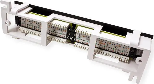 Alt view image 6 of 7 - TRENDnet 12-Port Cat6 Unshielded Patch Panel,TC-P12C6V, Wall Mount,Included 89D Bracket,Vertical or Horizontal Installation, Compatible w/ Cat5e & Cat6 RJ45 Cabling, 110 IDC Type Terminal Blocks Black