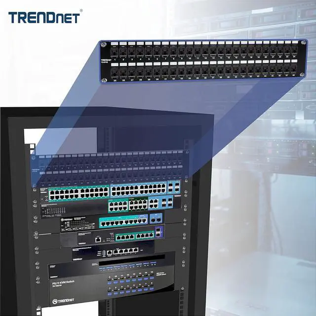 Alt view image 4 of 15 - TRENDnet Cat6 RJ45 Keystone Jack 50-Pack Bundle, Compatible With Cat5,Cat5e,Cat6 Cabling, Use With The TC-KP24 Or TC-KP48 Blank Keystone Patch Panels (Sold Separately), Black, TC-K50C6BK