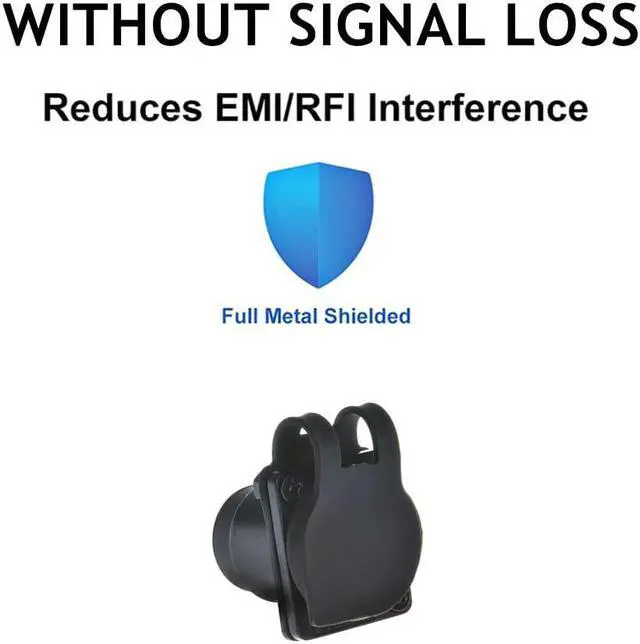 Alt view image 5 of 7 - 10PCS D-Type RJ45 Coupler, Shielded RJ45 Panel Mount Connector, CAT6/CAT5E/CAT5 Female to Female LAN Network Bulkhead Pass Through Socket