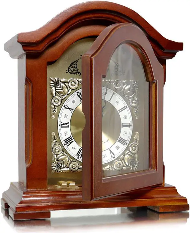 Alt view image 5 of 9 - Clock Collection Redwood Mantel clock with Chime