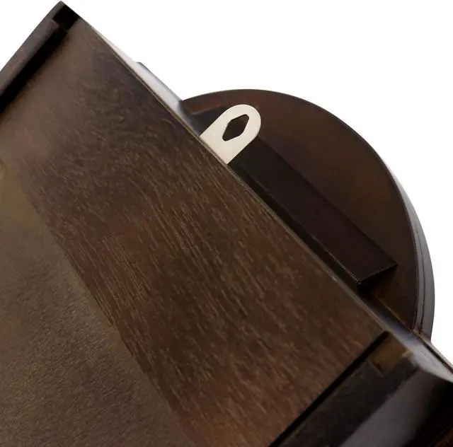 Alt view image 5 of 8 - Bedford Clock Collection Noah 22 Inch Chestnut Wood Chiming Pendulum Wall Clock