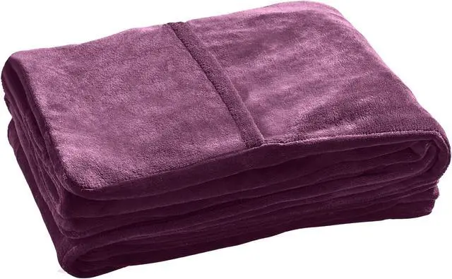 Alt view image 2 of 4 - Sunbeam Microplush Heated Throw with Foot Pocket in Winter Bloom