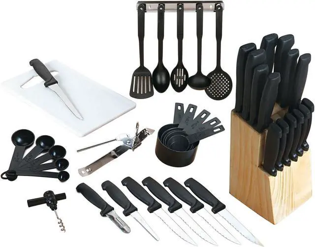 Alt view image 4 of 9 - Gibson 64159.41 Flare Cutlery Combo Set, 41 Piece