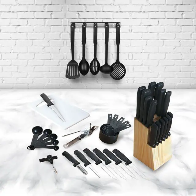 Alt view image 5 of 9 - Gibson 64159.41 Flare Cutlery Combo Set, 41 Piece