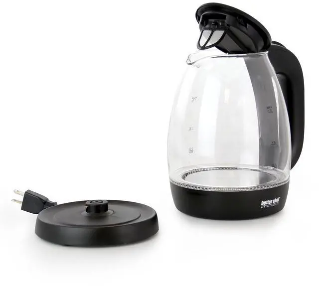 Alt view image 5 of 5 - Better Chef 1.7L Cordless Electric Glass Tea Kettle