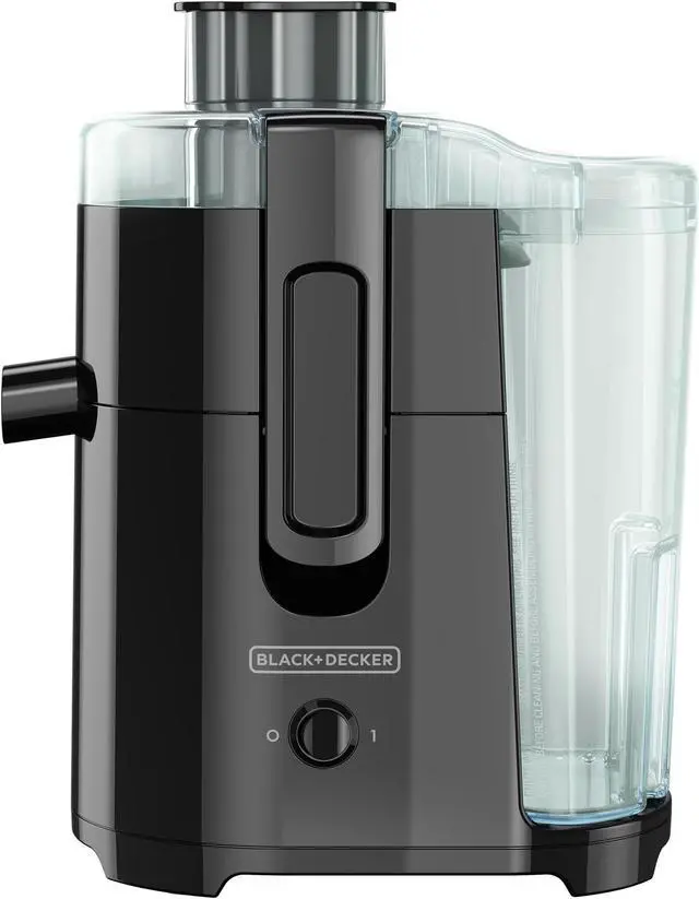 Alt view image 11 of 13 - BLACK+DECKER JE2400BD 400-Watt Fruit and Vegetable Juice Extractor with Space Saving Design, Black