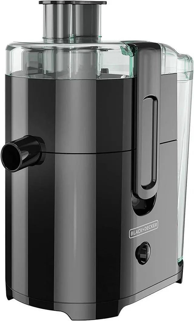 Alt view image 10 of 13 - BLACK+DECKER JE2400BD 400-Watt Fruit and Vegetable Juice Extractor with Space Saving Design, Black