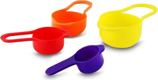 Alt view image 6 of 7 - MegaChef Multipurpose Stackable Mixing Bowl and Measuring Cup Set