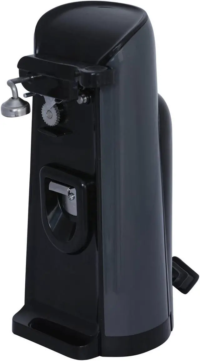 Alt view image 11 of 17 - Brentwood J-30B Tall Electric Can Opener with Knife Sharpener & Bottle Opener, Black