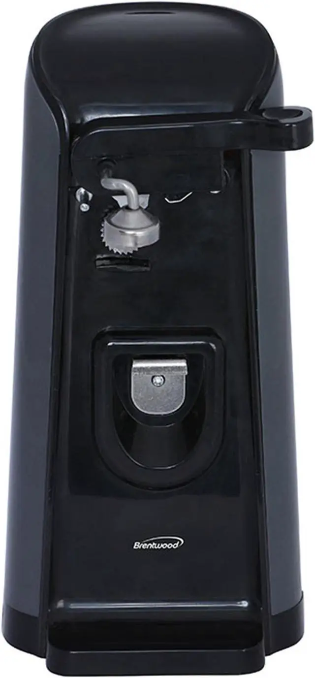 Alt view image 13 of 17 - Brentwood J-30B Tall Electric Can Opener with Knife Sharpener & Bottle Opener, Black