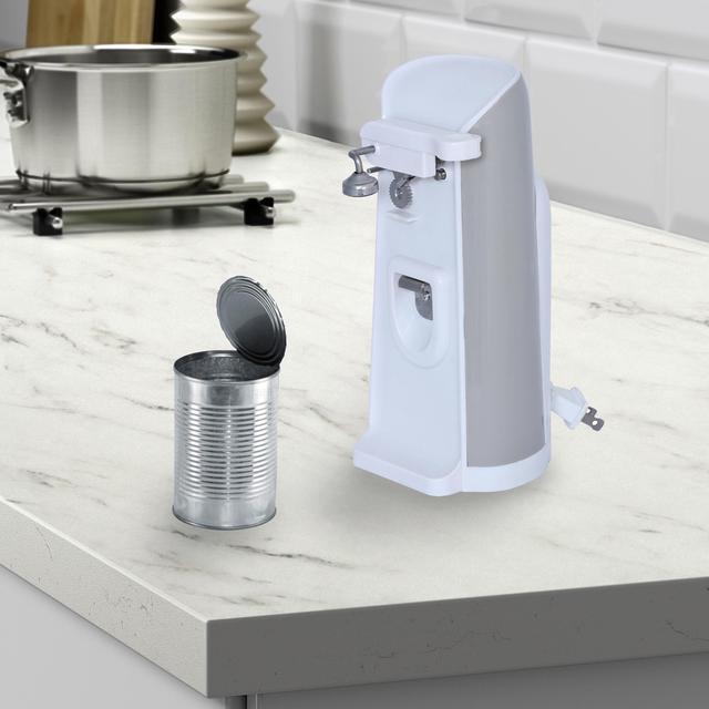 Alt view image 7 of 11 - Brentwood(R) Appliances J-30W Tall Electric Can Opener with Knife Sharpener & Bottle Opener