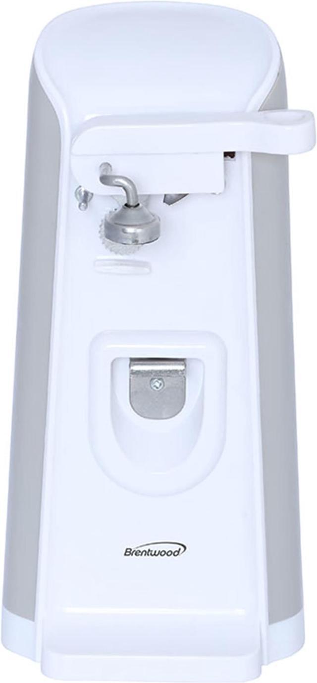 Alt view image 8 of 11 - Brentwood(R) Appliances J-30W Tall Electric Can Opener with Knife Sharpener & Bottle Opener