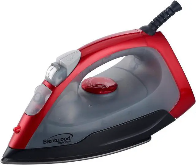 Alt view image 2 of 5 - Brentwood MPI-54 Non-Stick Steam Iron - Red