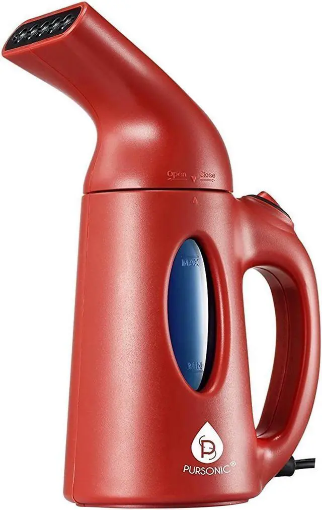 Alt view image 2 of 5 - Pursonic CS180RD Portable Garment Steamer - Red