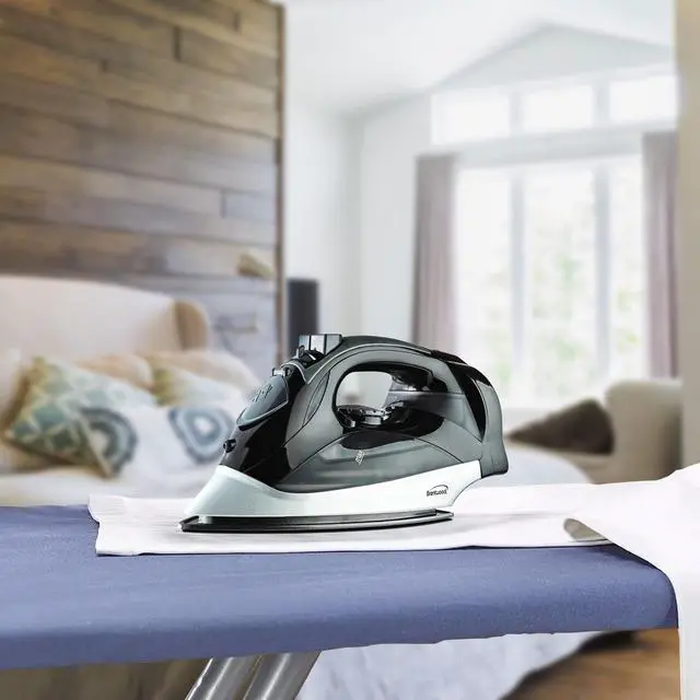 Alt view image 13 of 18 - Brentwood Appliances MPI-59B Power Nonstick Steam Iron with Retractable Cord, Black