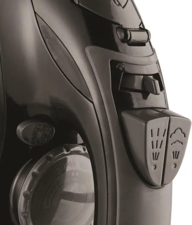 Alt view image 16 of 18 - Brentwood Appliances MPI-59B Power Nonstick Steam Iron with Retractable Cord, Black