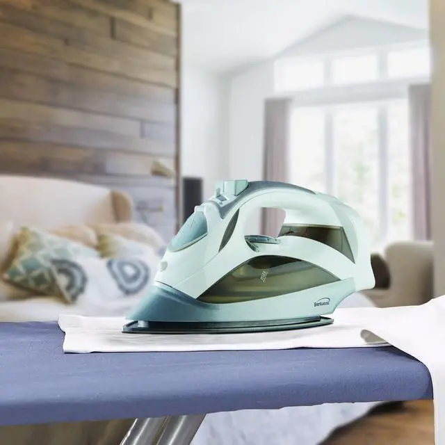 Alt view image 11 of 15 - BRENTWOOD MPI-59W Steam Iron with Retractable Cord, White