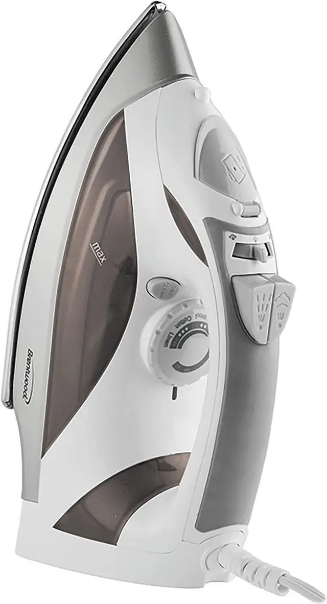 Alt view image 12 of 13 - Brentwood (MPI-90W) Steam Iron With Auto Shut-OFF (White)