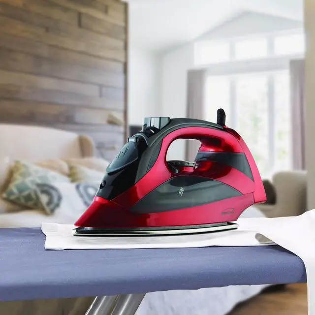 Alt view image 5 of 10 - Brentwood Appliances MPI-90R Steam Iron with Auto Shutoff (Red)