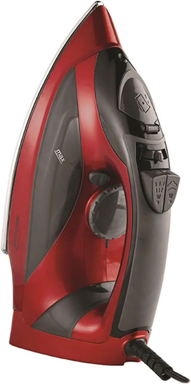 Alt view image 9 of 10 - Brentwood Appliances MPI-90R Steam Iron with Auto Shutoff (Red)