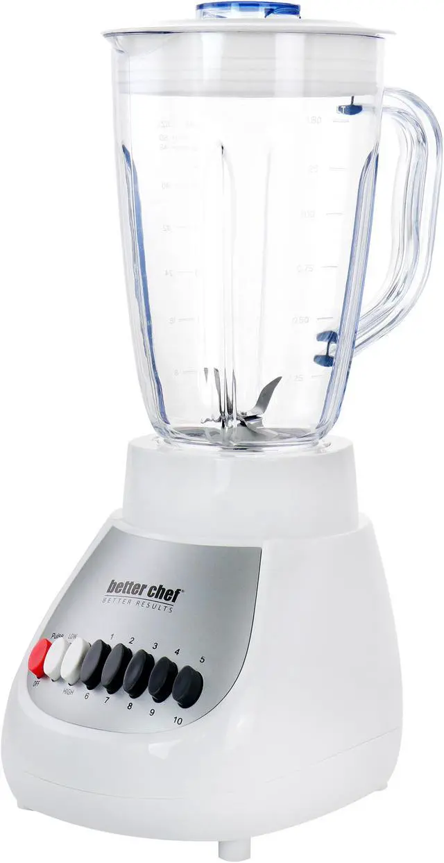 Main image of The Better Chef 10 Speed 350 Watt Plastic Jar Blender in White