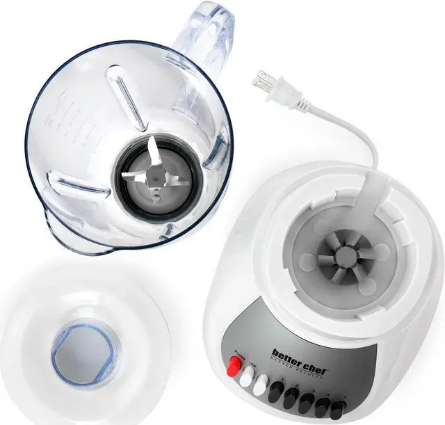 Alt view image 7 of 8 - The Better Chef 10 Speed 350 Watt Plastic Jar Blender in White
