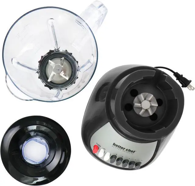 Alt view image 7 of 9 - Better Chef 10 Speed 350 Watt Plastic Jar Blender in Black