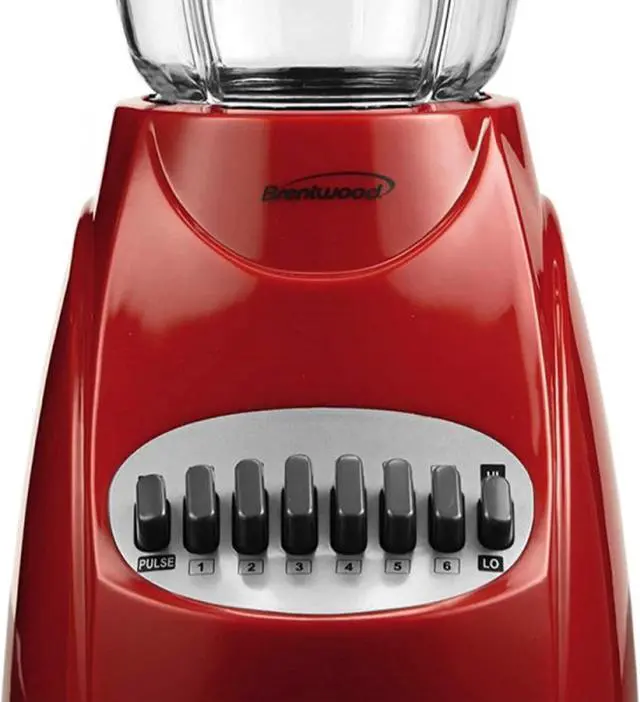 Alt view image 5 of 8 - Brentwood Appliances JB-220R 50-Ounce 12-Speed + Pulse Electric Blender with Plastic Jar (Red)