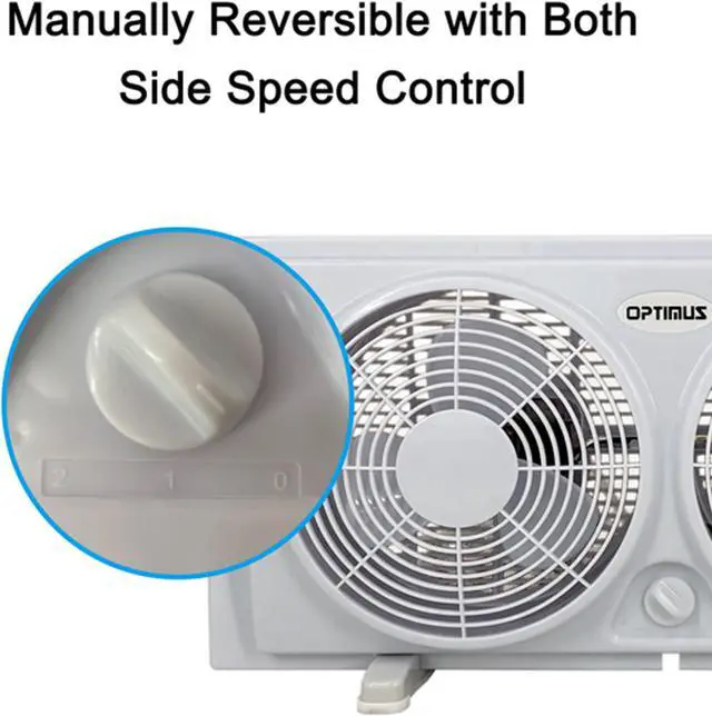 Alt view image 11 of 18 - Optimus F-5280 Twin Window Fan