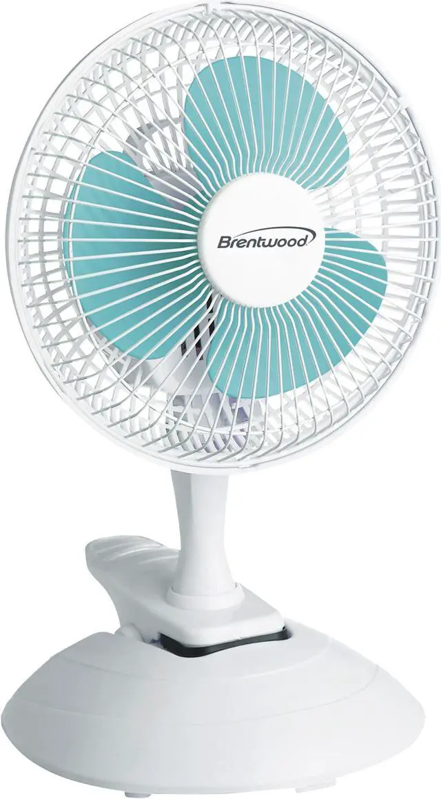 Alt view image 4 of 9 - Brentwood Kool Zone F-621W 6" Convertible Clip Desk Fan