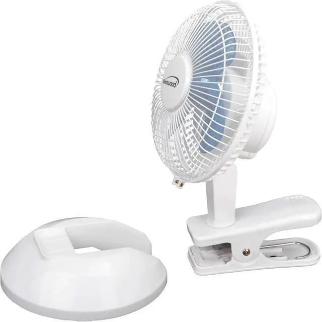 Alt view image 5 of 9 - Brentwood Kool Zone F-621W 6" Convertible Clip Desk Fan