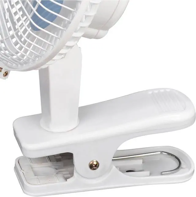Alt view image 8 of 9 - Brentwood Kool Zone F-621W 6" Convertible Clip Desk Fan