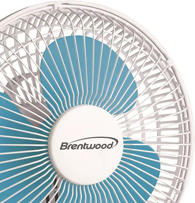 Alt view image 7 of 9 - Brentwood Kool Zone F-621W 6" Convertible Clip Desk Fan