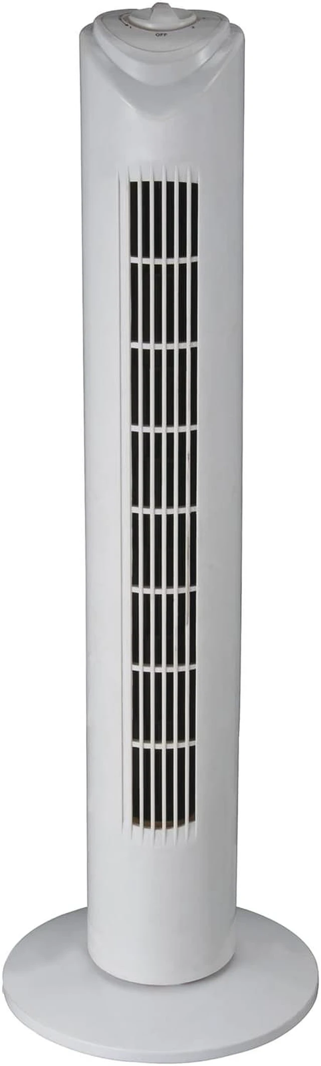 Alt view image 3 of 6 - Optimus F-8449WH 32 Inch 3 Speed Home Oscillating Tower Fan with Timer, White