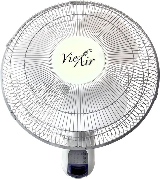 Alt view image 13 of 14 - vie air 16" plastic wall fan with remote control in white