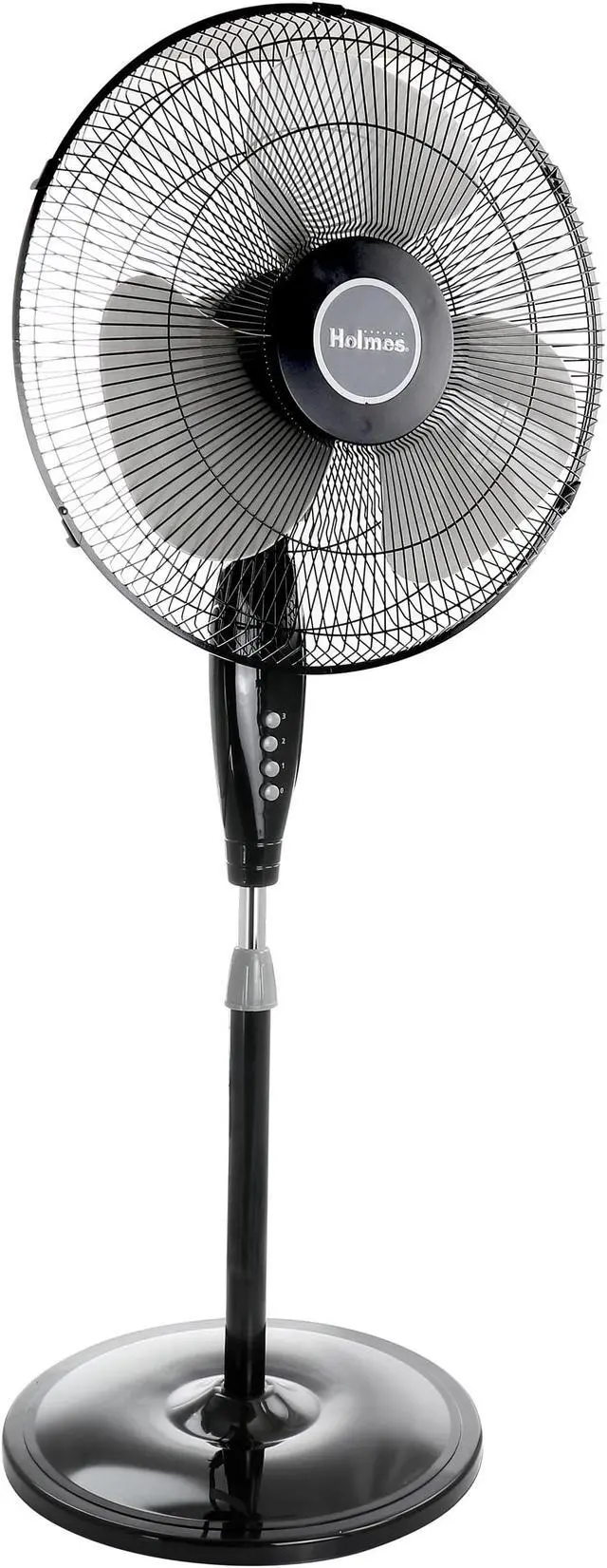 Alt view image 11 of 15 - Holmes Oscillating 16" Blade Whole Room Standing Fan Black 2115138