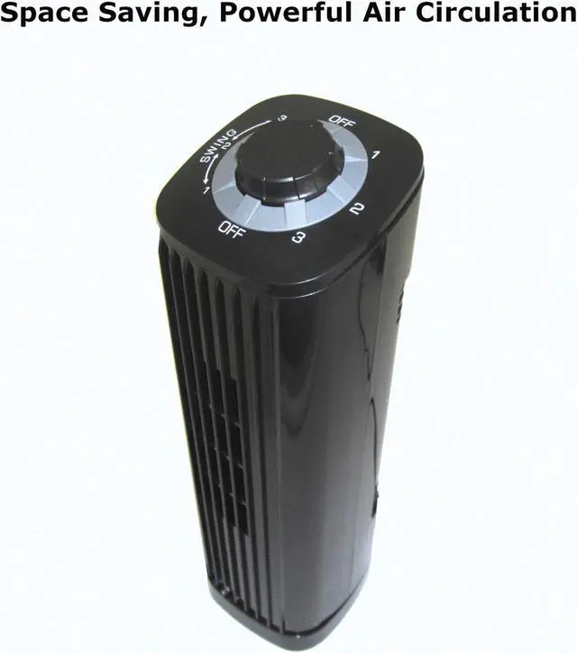 Alt view image 3 of 8 - Optimus F-7348BK 14 Inch Portable Ultra-Slim Desktop Tower Fan in Black