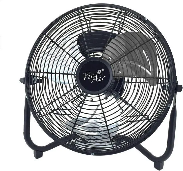 Alt view image 4 of 8 - Vie Air 18" Industrial High Velocity 3 Speed Metal Floor Fan