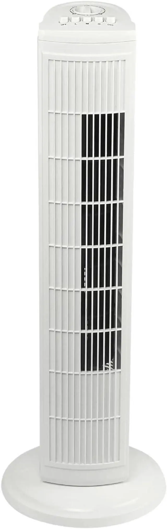 Alt view image 6 of 10 - Brentwood F-30TW 3 Speed 30 Inch Oscillating Silent Operating Tower Fan, White