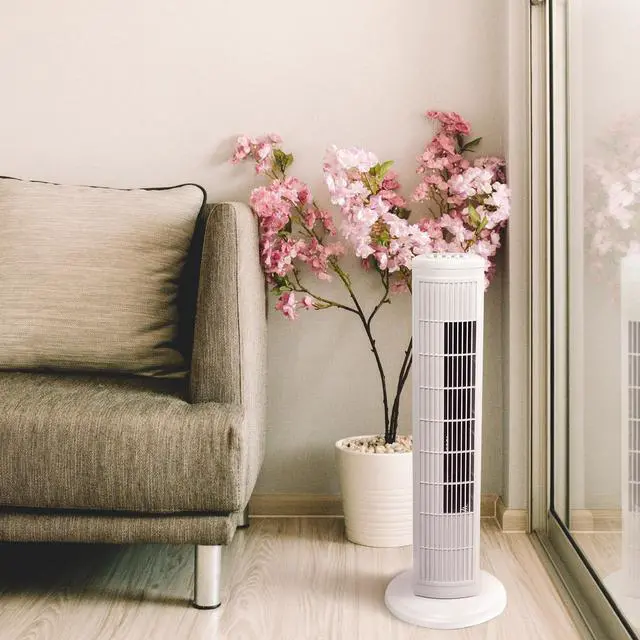 Alt view image 10 of 10 - Brentwood F-30TW 3 Speed 30 Inch Oscillating Silent Operating Tower Fan, White