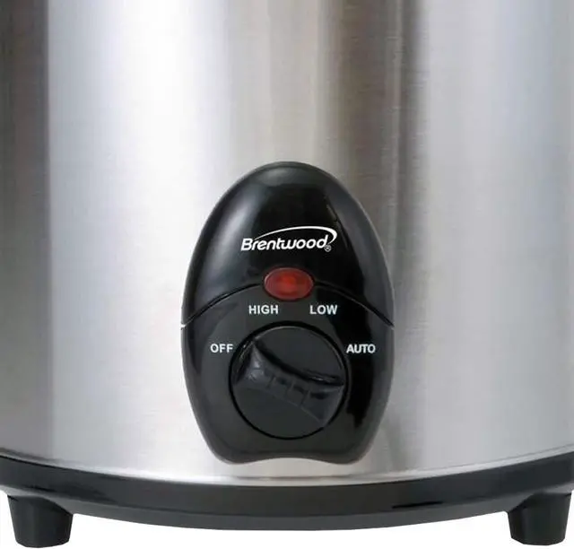 Alt view image 16 of 18 - Brentwood SC-130S 3-Quart Slow Cooker (Stainless Steel Body)