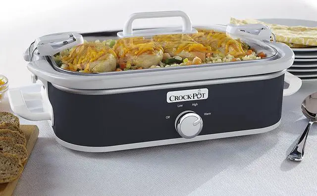 Alt view image 9 of 12 - Crock-Pot 3.5-Quart Casserole Crock Slow Cooker, Charcoal SCCPCCM350-CH