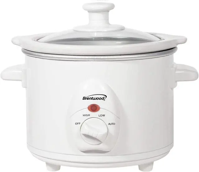 Alt view image 5 of 9 - Brentwood SC-115W White 1.5 Qt. 1.5 Quart Slow Cooker