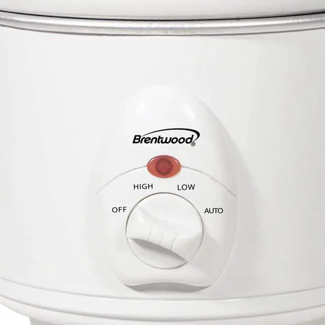 Alt view image 8 of 9 - Brentwood SC-115W White 1.5 Qt. 1.5 Quart Slow Cooker