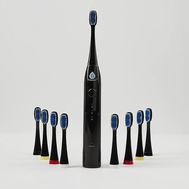 Alt view image 6 of 7 - Pursonic Sonic toothbrush with UV sanitizing function Black
