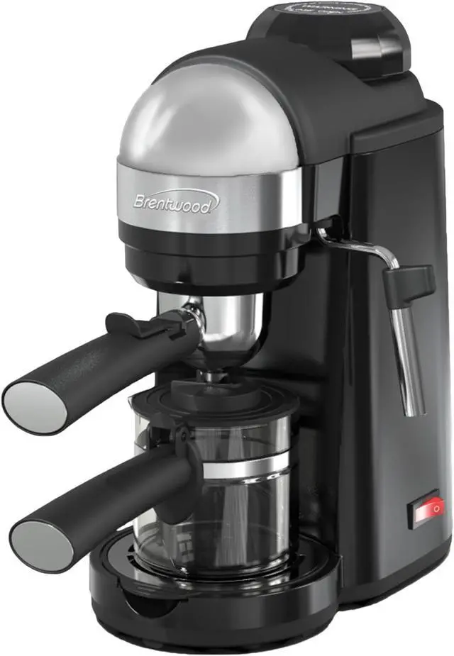Alt view image 11 of 20 - Brentwood 800 Watt Cappuccino Brewer and Espresso Maker w/ Frothing Wand, Black